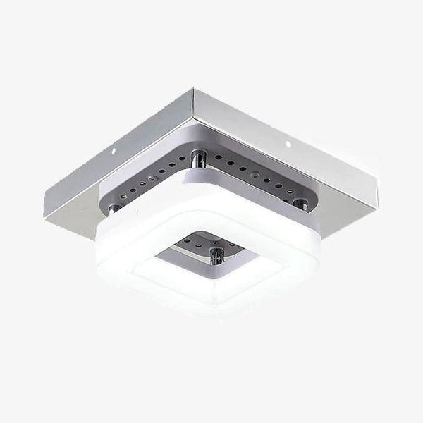 Plafonnier LED SDB RENT en PVC blanc