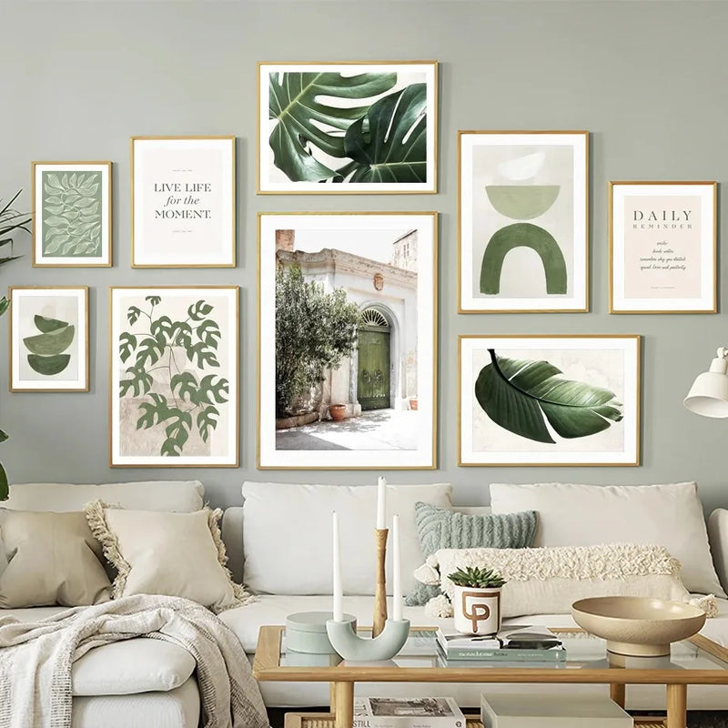 toile décorative feuilles de monstera pour intérieur