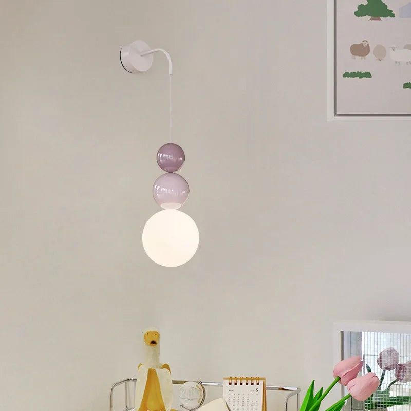 lampe led suspendue minimaliste nordique 2/3 têtes éclairage décoratif applique murale
