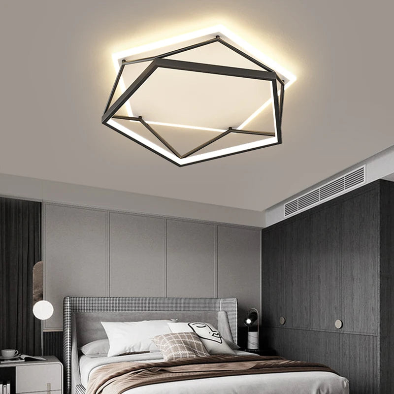 lustre led carré design moderne pour éclairage intérieur minimaliste