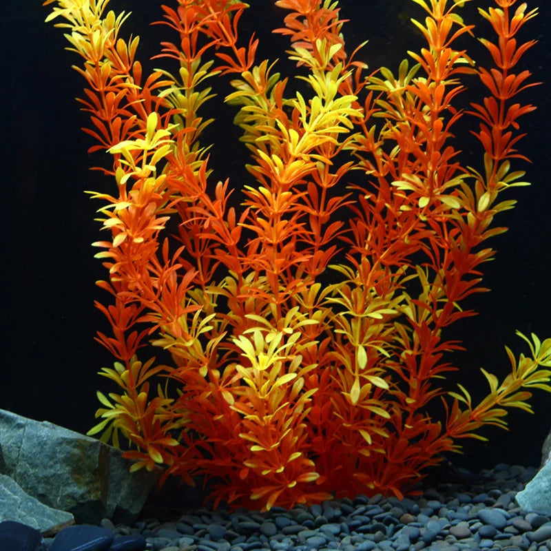 grandes plantes aquatiques artificielles pour décoration d'aquarium