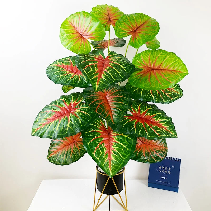 plantes artificielles monstera grandes feuilles pour décoration intérieure