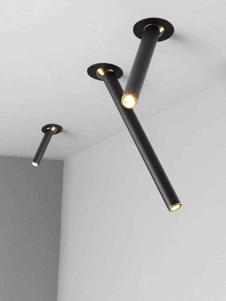 spot rotatif 	led en aluminium pour éclairage intérieur