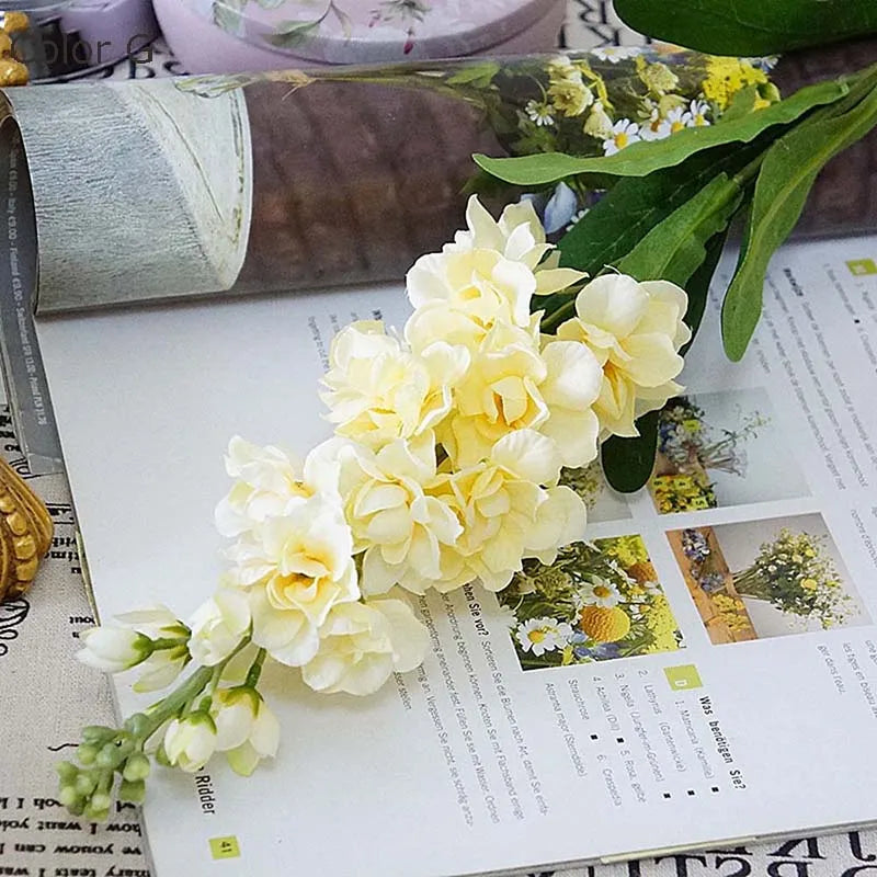 grande branche de fleur artificielle pour décoration automnale et mariage