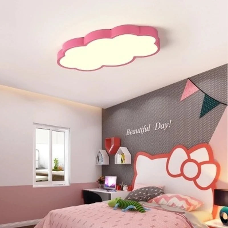 plafonnier led moderne en forme de nuage pour décoration intérieure