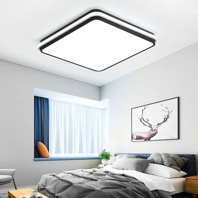 plafonnier moderne à LED ultra fin avec intensité variable