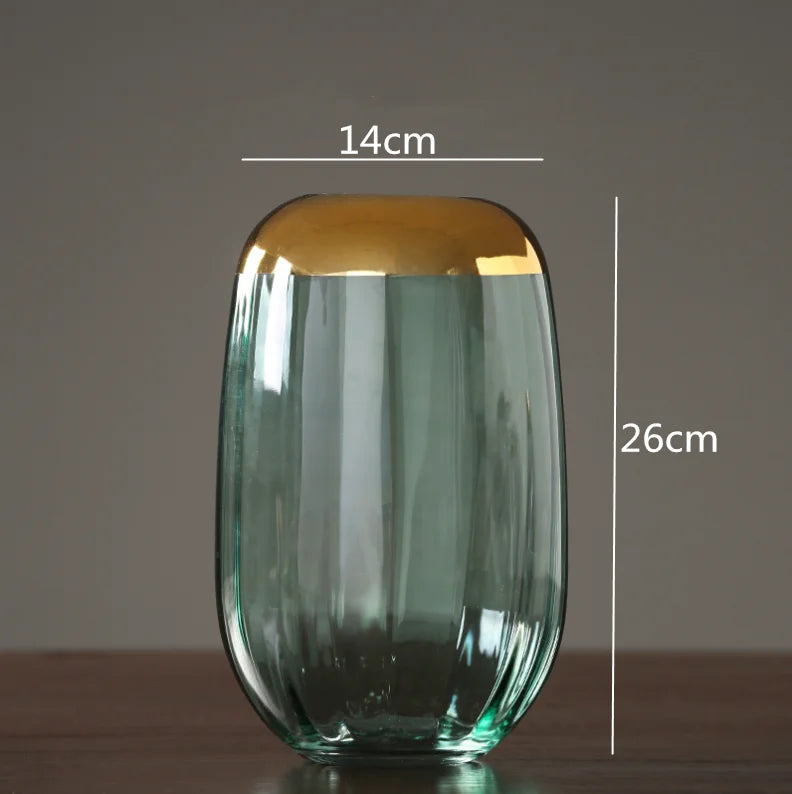 vase en verre créatif pour arrangements floraux modernes artisanaux