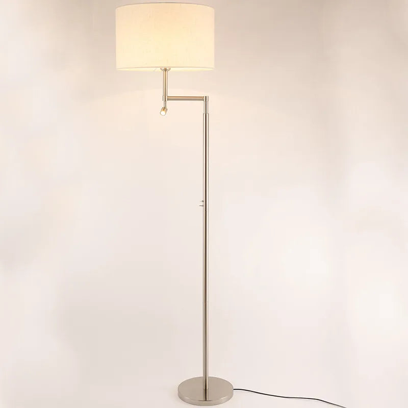 lampadaire moderne en acier inoxydable avec led design élégant