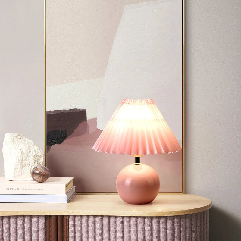 lampe de chevet moderne en céramique pour bureau et veilleuse créative