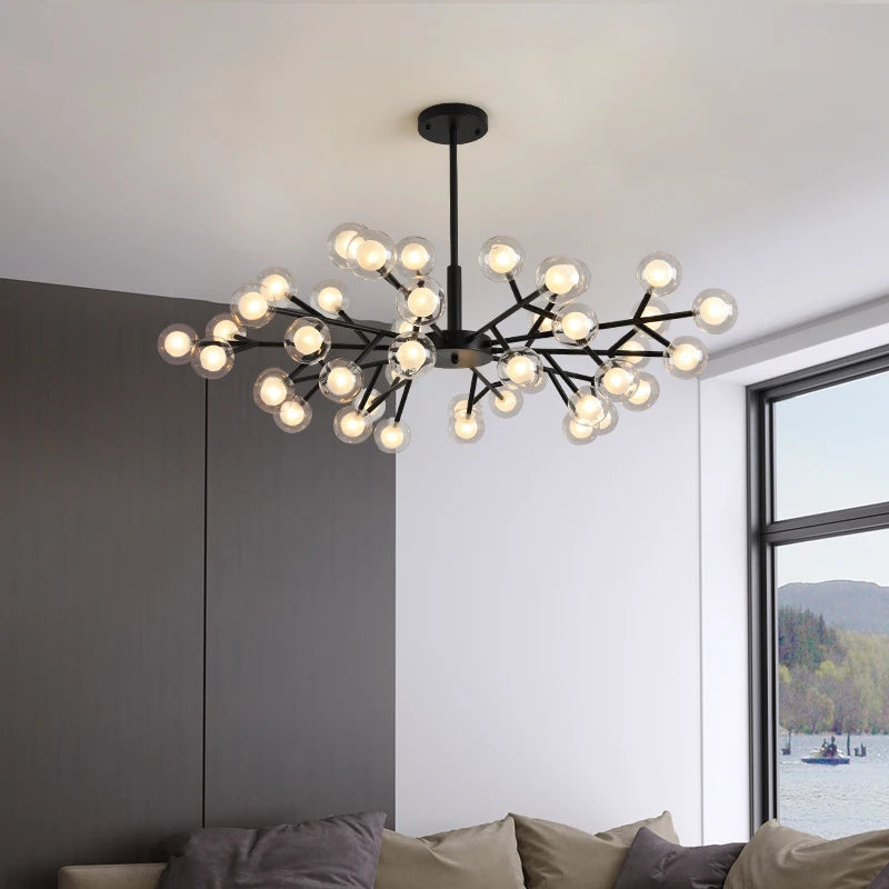 lustre moléculaire nordique design pour intérieur élégant