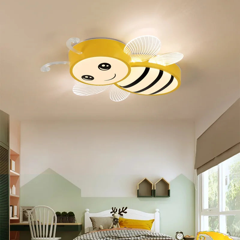 lampe led intelligente en forme d'abeille avec intensité réglable