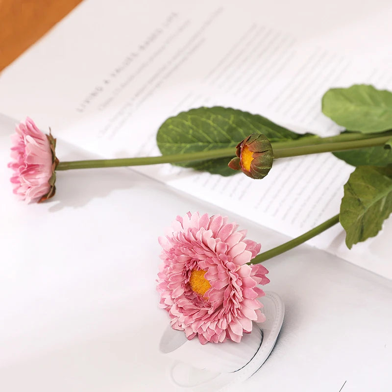 fleurs de calendula artificielles pour décoration de mariage et fête