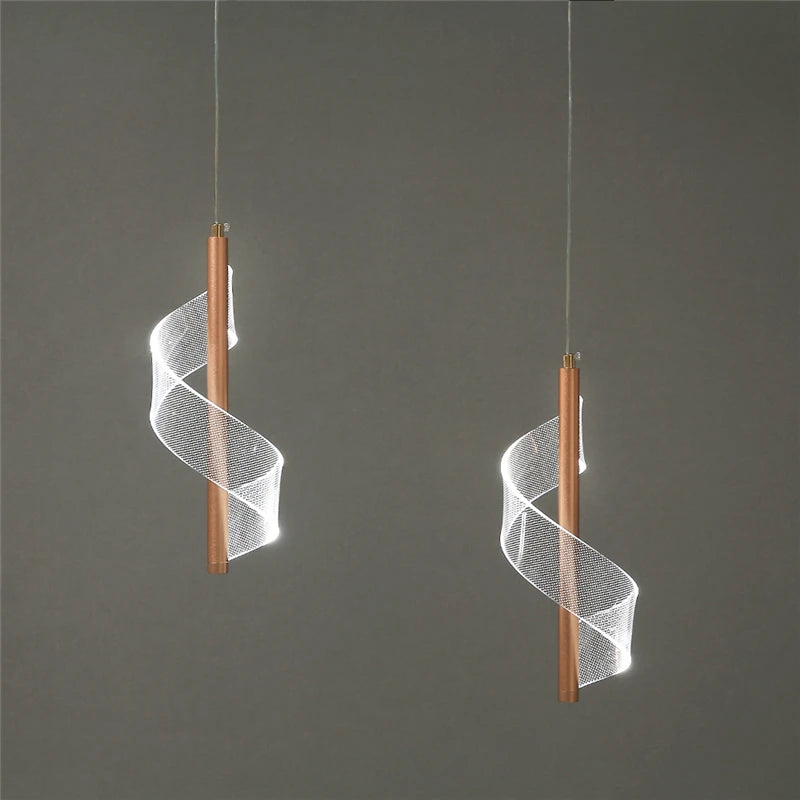 suspension en acrylique design nordique moderne pour restaurant