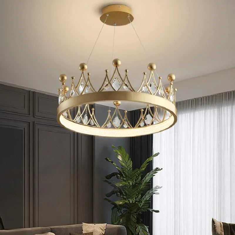 lustre moderne en cristal design nordique pour éclairage intérieur