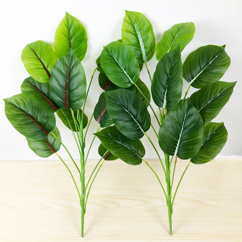 plantes artificielles monstera tropicales pour décoration intérieure et extérieure