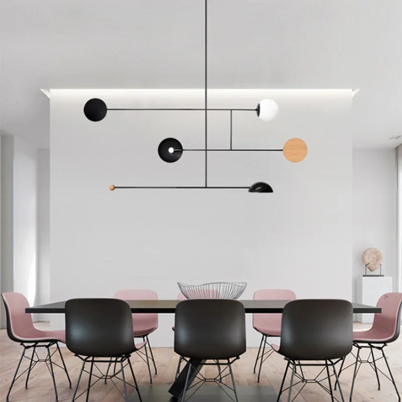 lustre design minimaliste rétro pour intérieur contemporain