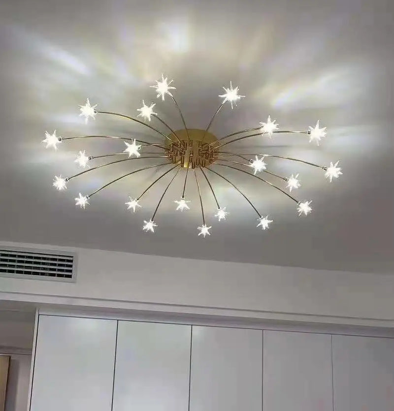 lustre moderne design chrome avec led pour éclairage maison