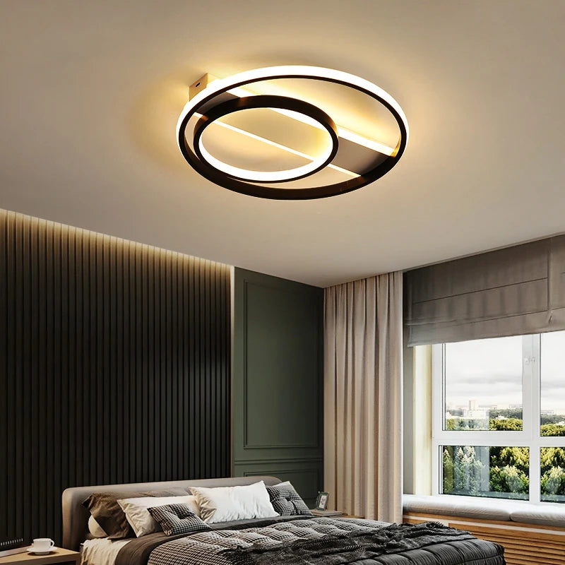 plafonnier led rond avec télécommande pour intérieur moderne