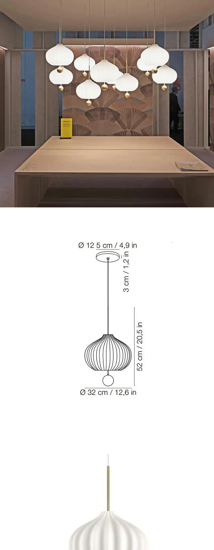 (15mai) Suspension moderne LED style chinois forme sphérique Shoutao