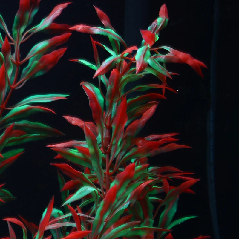 gazon aquatique artificiel pour décoration d'aquarium avec plantes en plastique