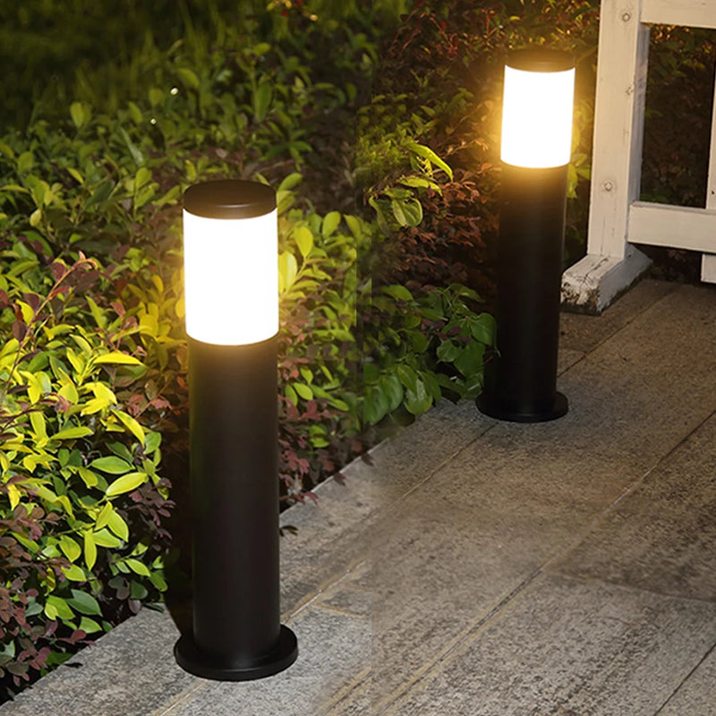 lampe extérieure en acier inoxydable pour jardin et allée