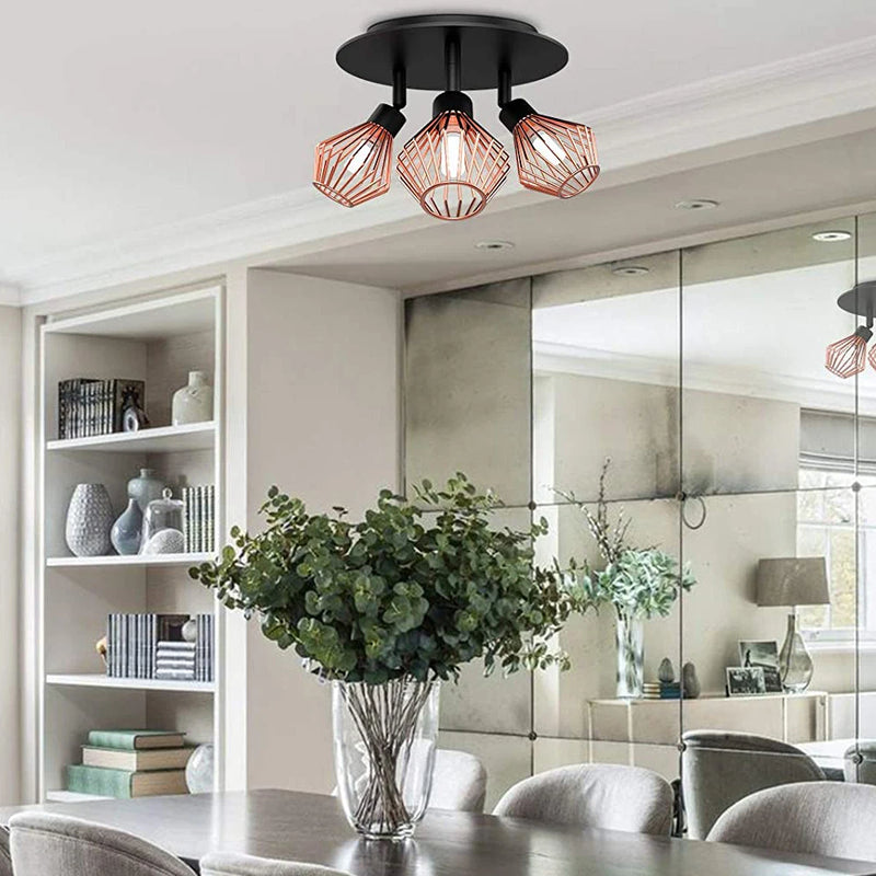 "lustre nordique led rotatif vintage moderne pour décoration"