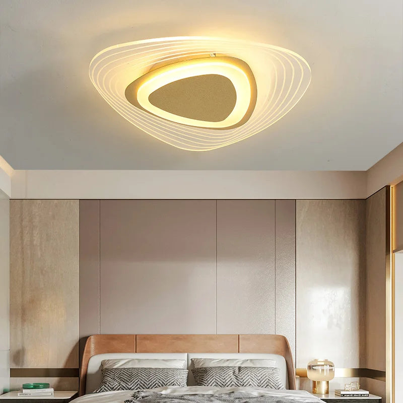 lustre led avec télécommande pour éclairage intérieur moderne