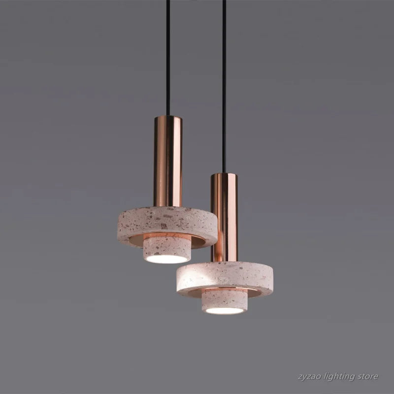 suspension design en pierre pour intérieur créatif et élégant