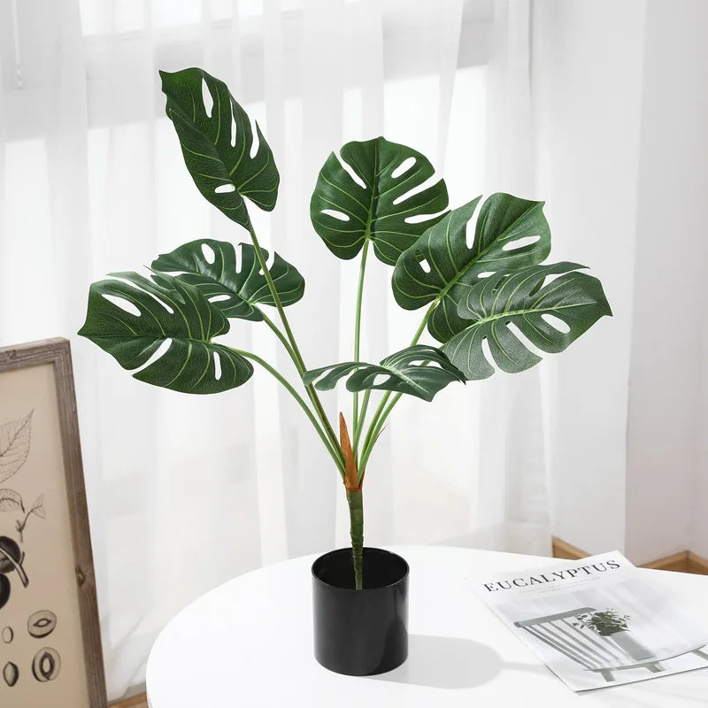 plante monstera artificielle pour décoration intérieure et extérieure