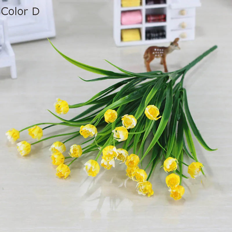 bouquet de mini tulipes artificielles pour décoration de printemps