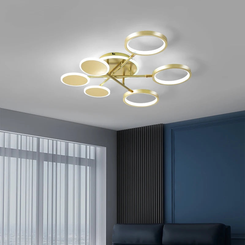 lustre créatif led pour décoration intérieure moderne