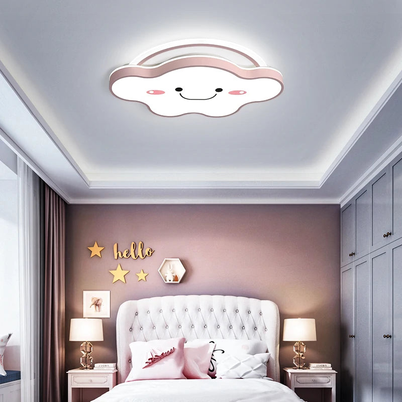 plafonnier led nordique design moderne pour chambre enfants et étudiants