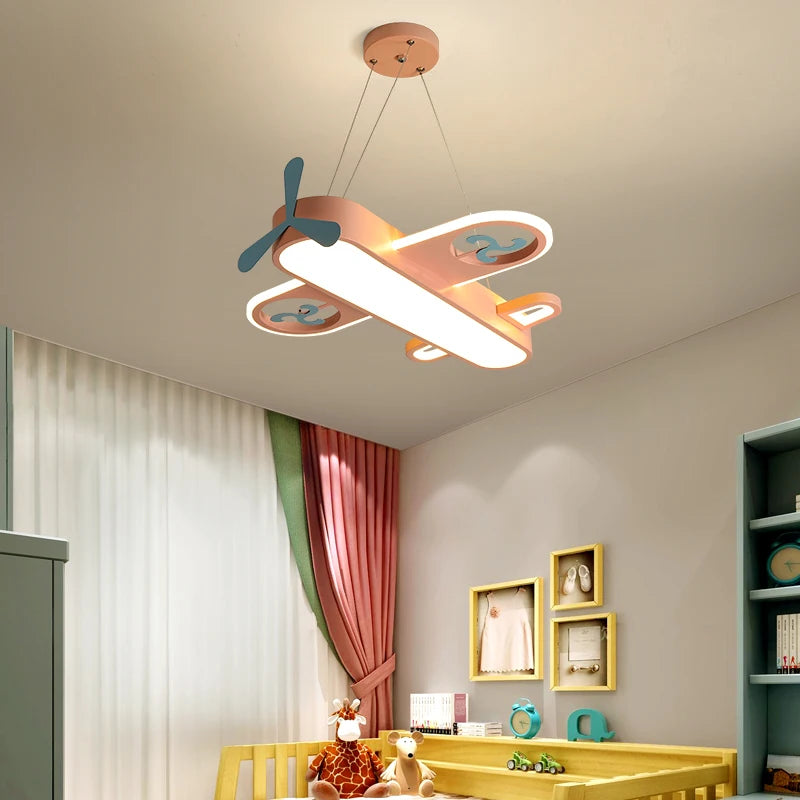 suspension LED avion moderne décorative idéale enfants