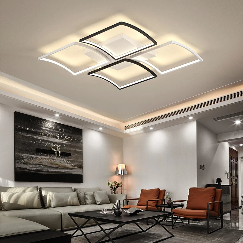 lustre led en aluminium pour intérieur et espaces commerciaux