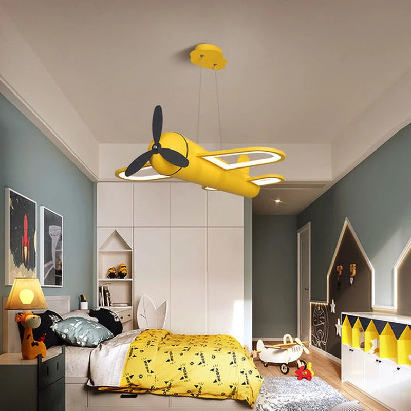 suspension led intelligente design nordique pour chambre d'enfant