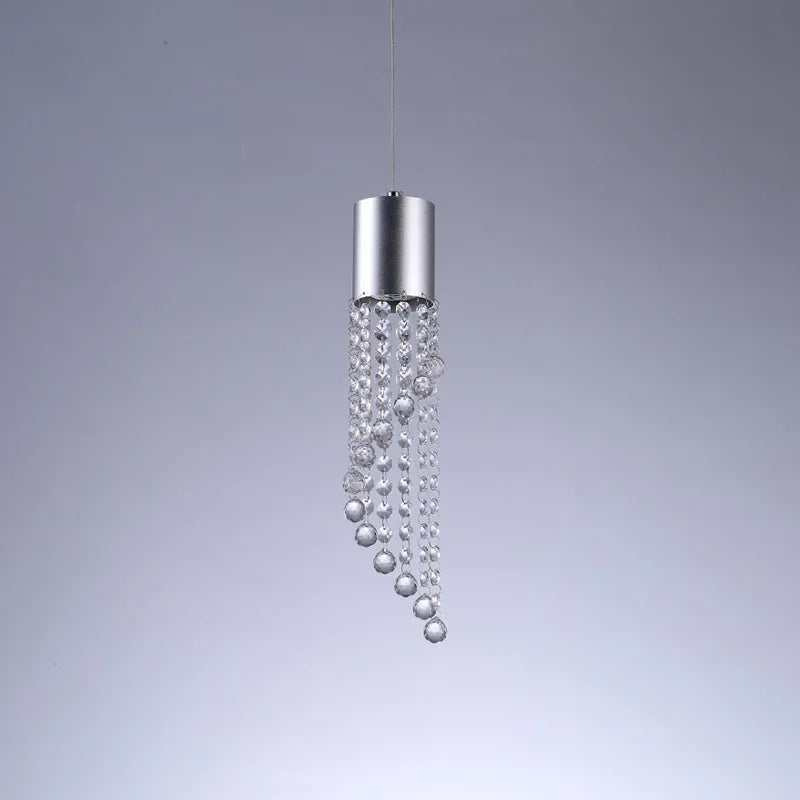 suspension moderne en cristal pour éclairage intérieur décoratif