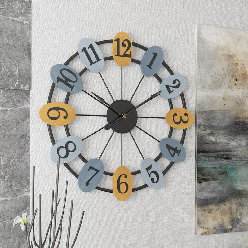 horloge murale silencieuse moderne pour décoration intérieure élégante