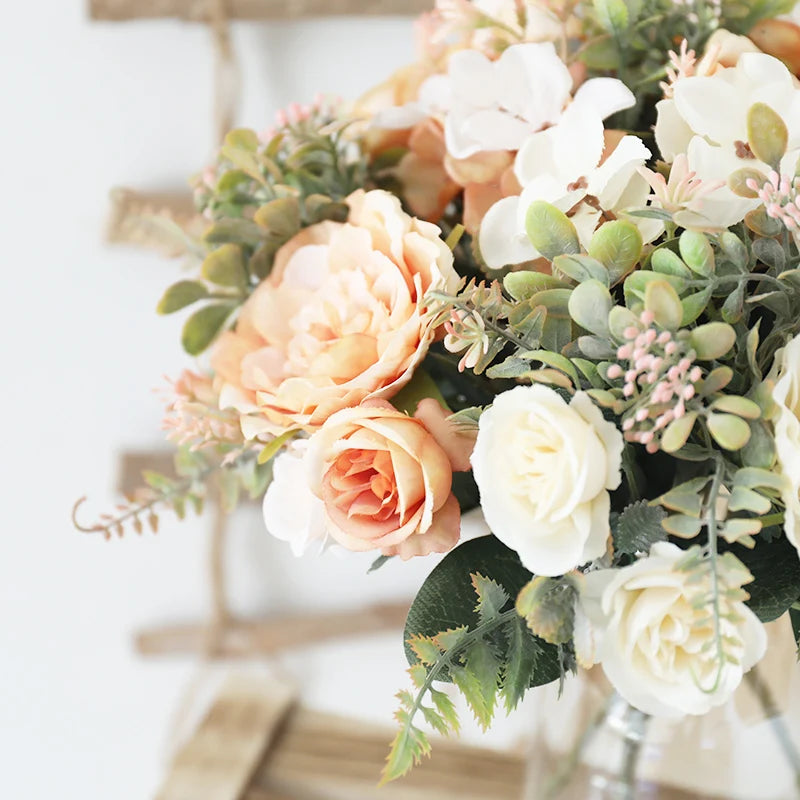 bouquet de pivoines artificielles pour mariage et décoration