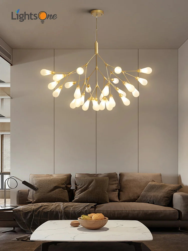 lustre luciole design post-moderne pour intérieur élégant et créatif