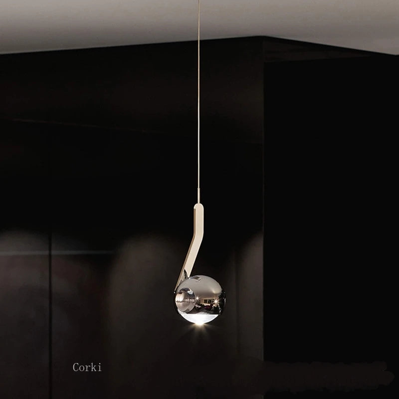 suspension design moderne boule magique rotative ajustable