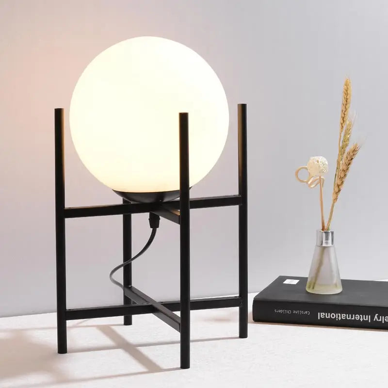 lampe à poser nordique en verre pour décoration moderne