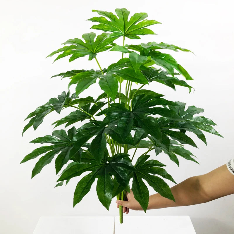 plantes tropicales artificielles monstera feuillage décoratif pour intérieur extérieur