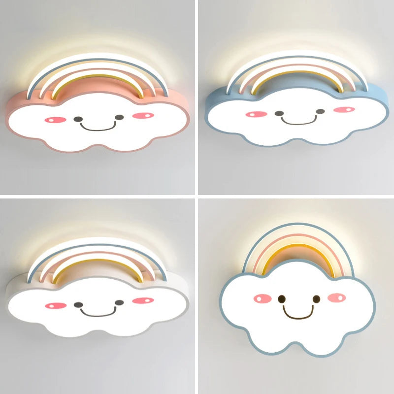 lustre nordique pour chambre d'enfants avec lumières led