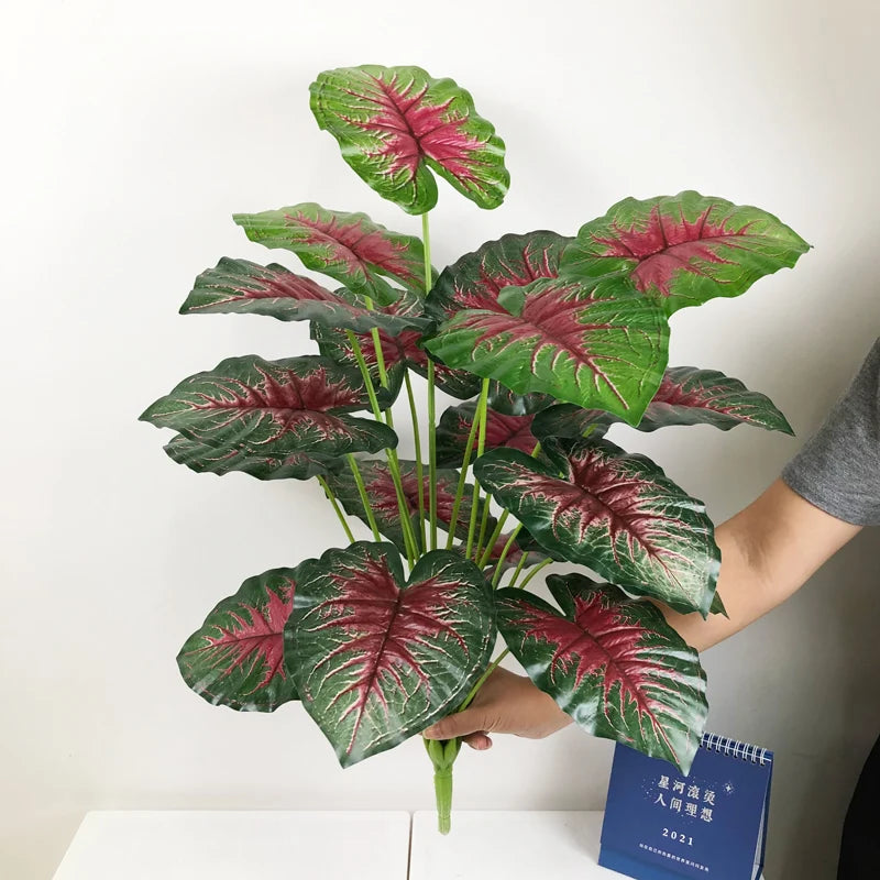 plantes artificielles monstera grandes feuilles pour décoration intérieure