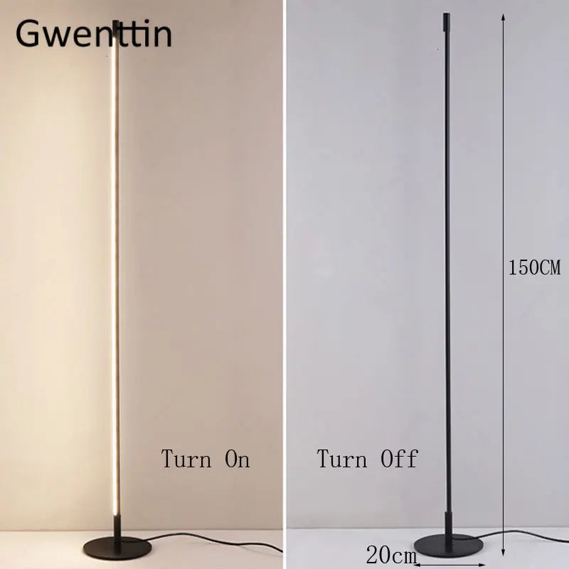 lampadaire led style nordique minimaliste pour intérieur élégant