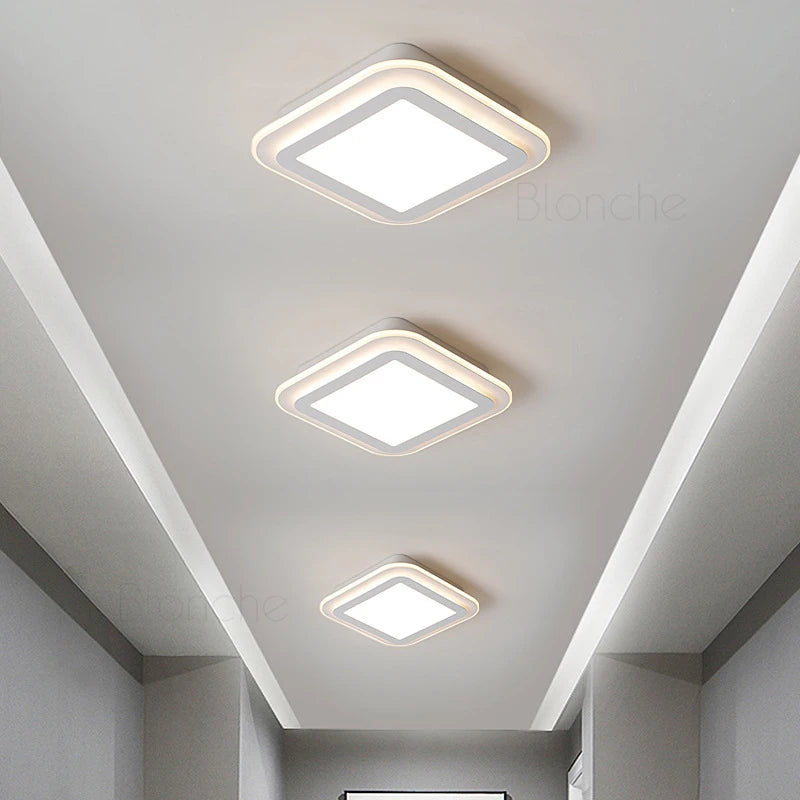 plafonnier nordique moderne à leds acrylique pour décoration intérieure