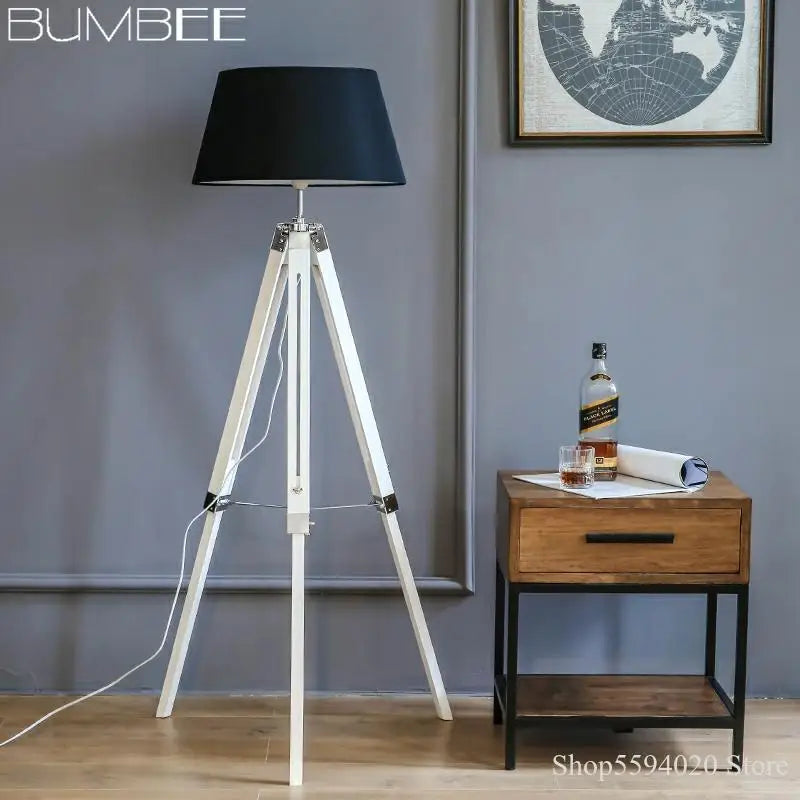 lampadaire moderne trépied led minimaliste rétro nordique support