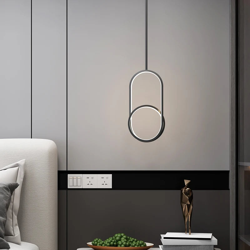 lampe de chevet suspendue style moderne minimaliste nordique