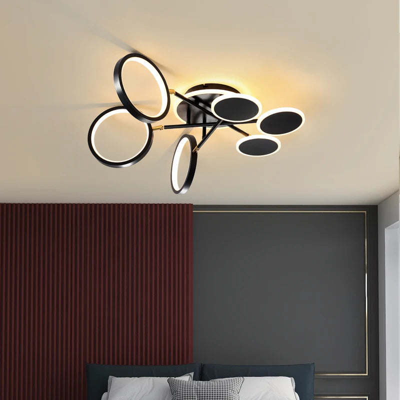 lustre créatif led pour décoration intérieure moderne