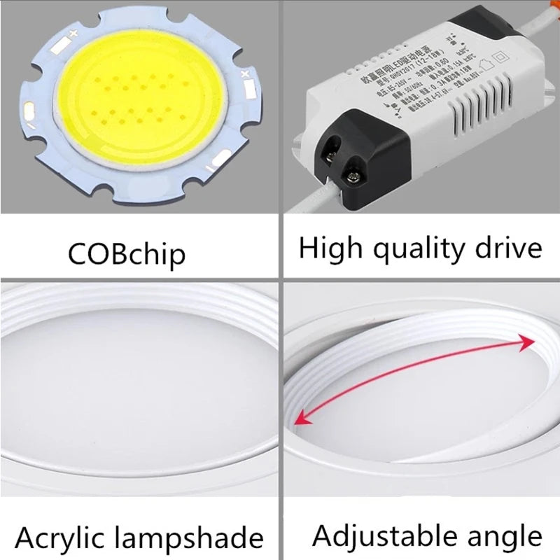 spot led encastrable à intensité variable pour décoration